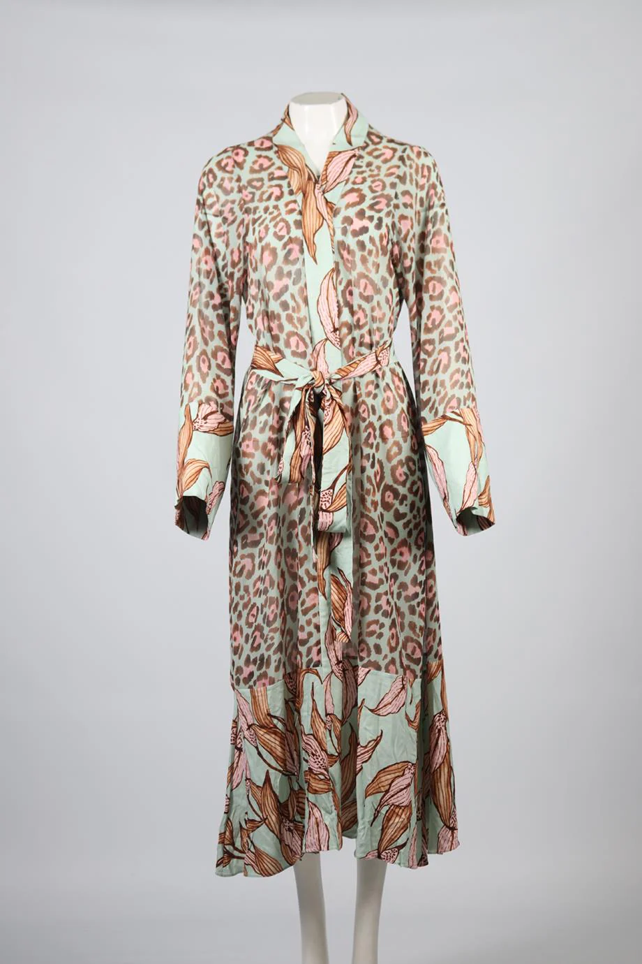 PATBO BELTED CREPE MAXI DRESS SMALL - Image 2