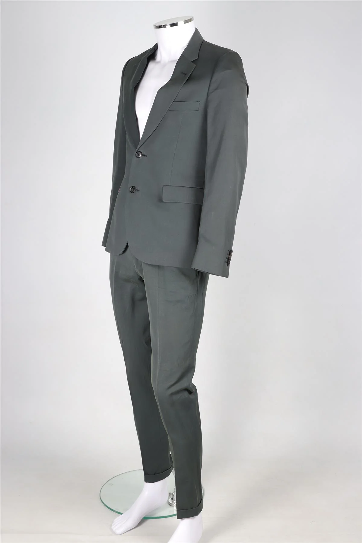 PAUL SMITH GREEN MEN'S COTTON TWO PIECE SUIT UK/US CHEST 36/W32 - Image 3