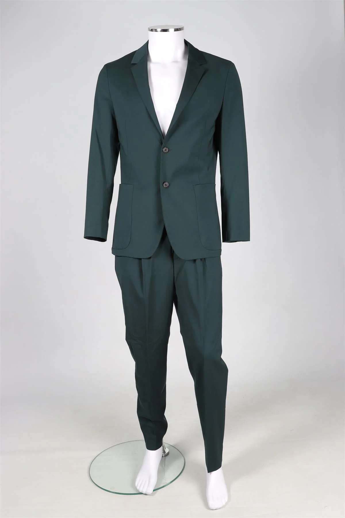 PAUL SMITH GREEN MEN'S WOOL TWO PIECE SUIT UK 36 W30 - Image 2