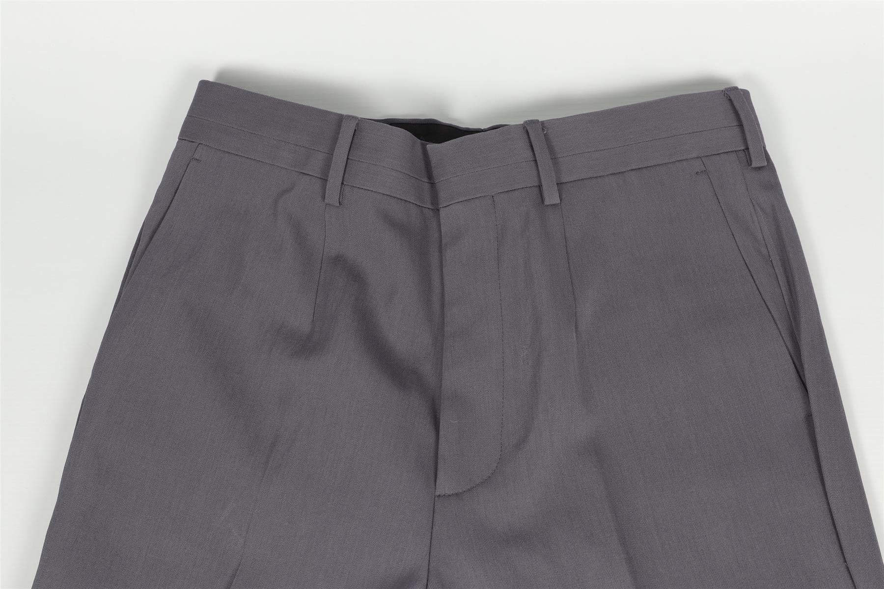 PAUL SMITH GREY MEN'S WOOL STRAIGHT LEG PANTS W30 - Image 3