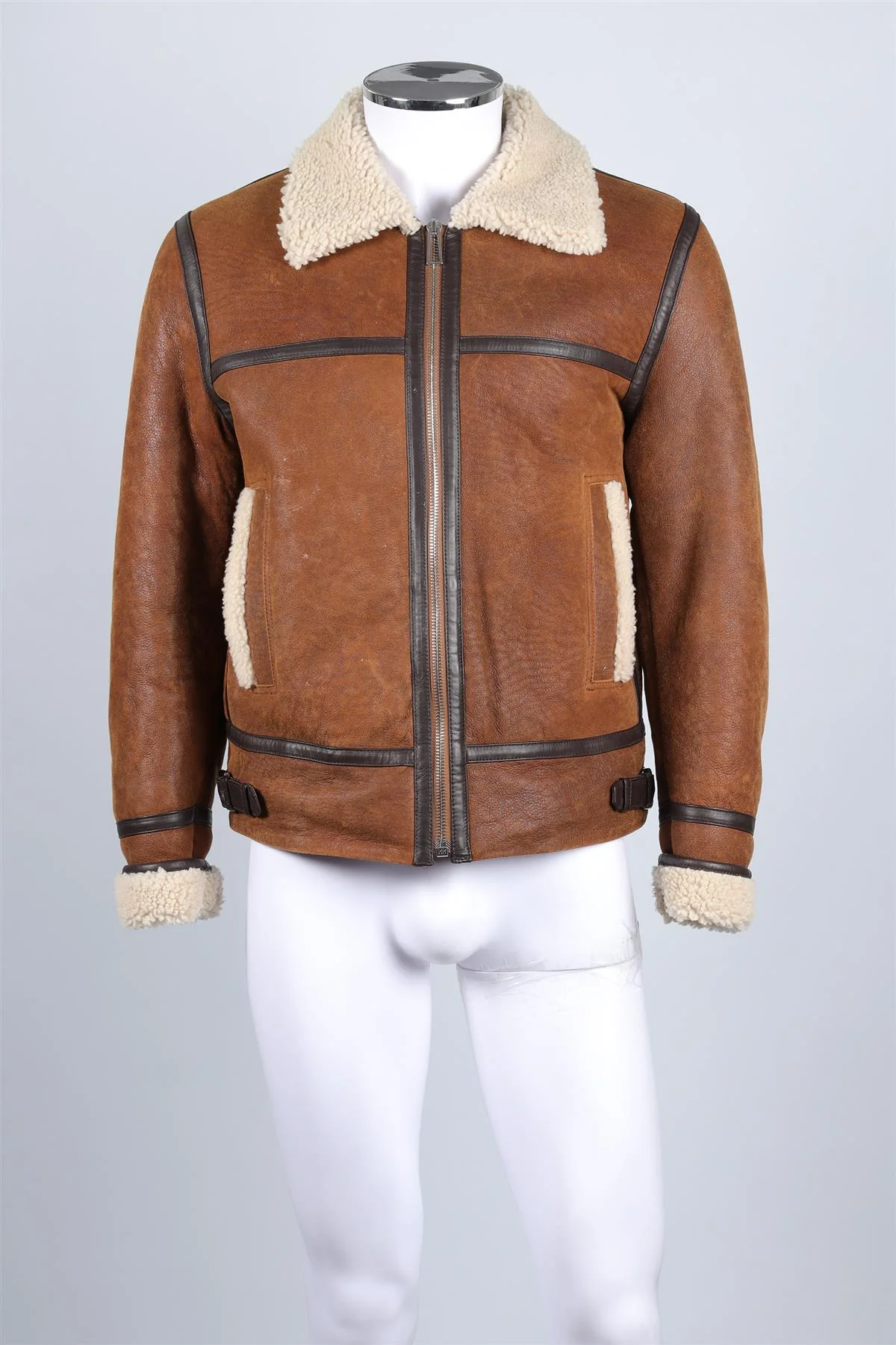 PAUL SMITH MEN'S BROWN SUEDE COAT MEDIUM - Image 2