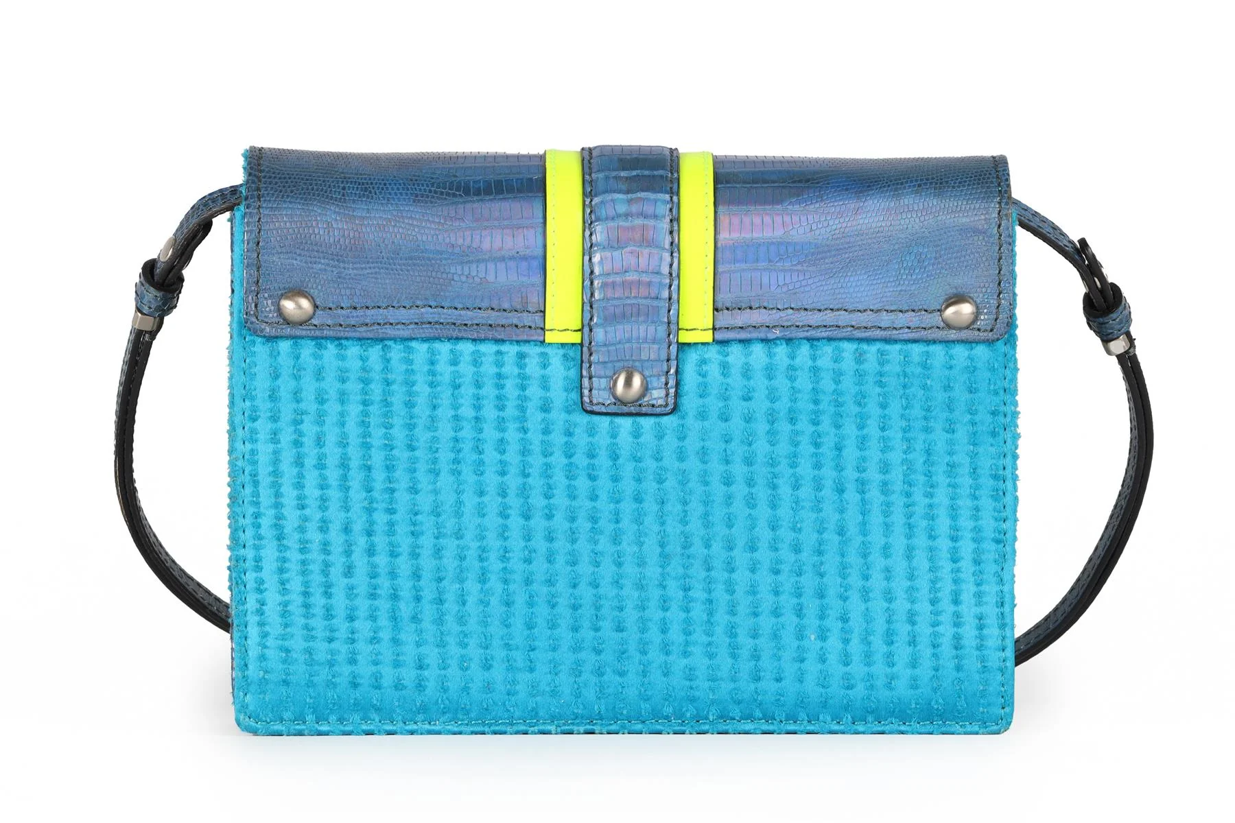 PAULA CADEMATORI BLUE LEATHER BAG - Image 7