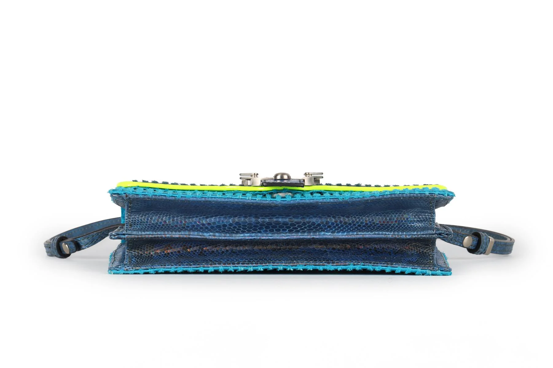 PAULA CADEMATORI BLUE LEATHER BAG - Image 8