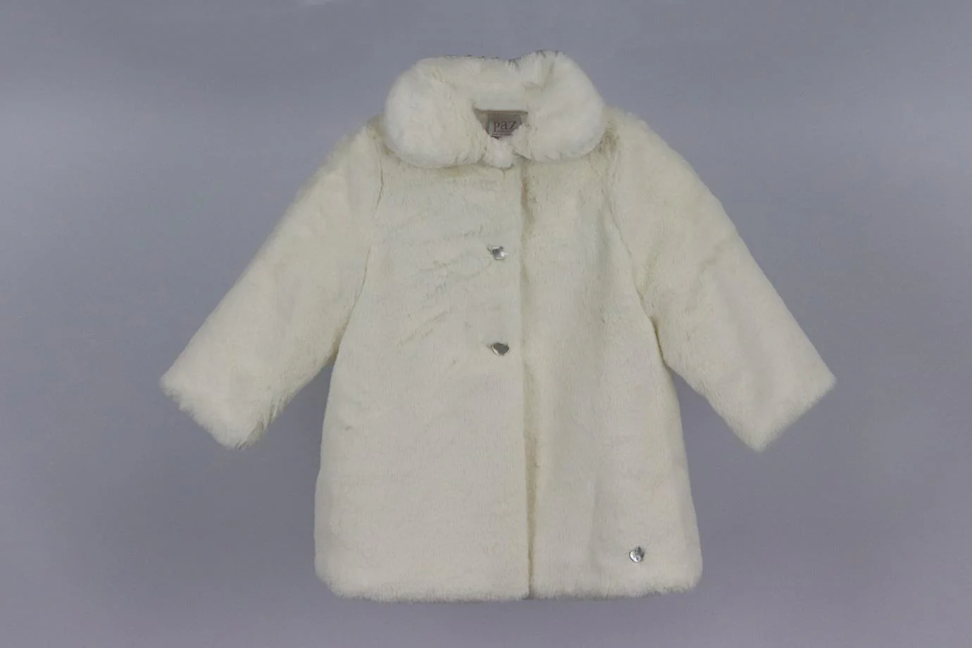PAZ RODRIGUEZ BABY GIRLS FAUX FUR COAT 18 MONTHS - Image 2