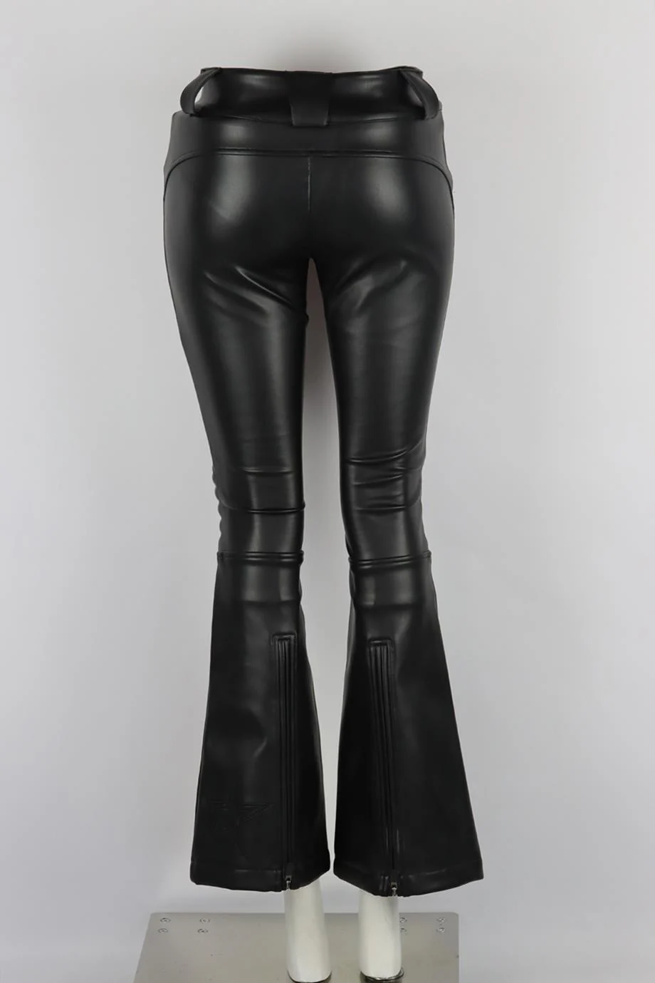 PERFECT MOMENT FAUX LEATHER FLARED SKI PANTS XSMALL - Image 4
