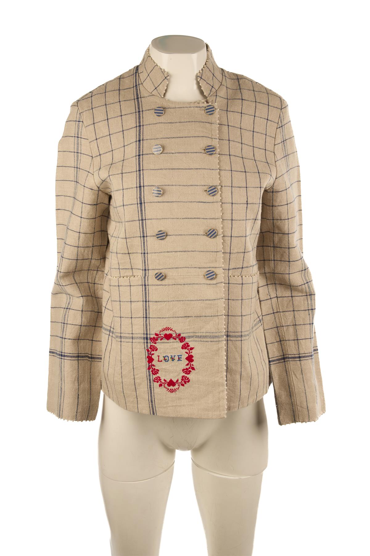 PÉRO BEIGE HEMP BLAZER SMALL - Image 2