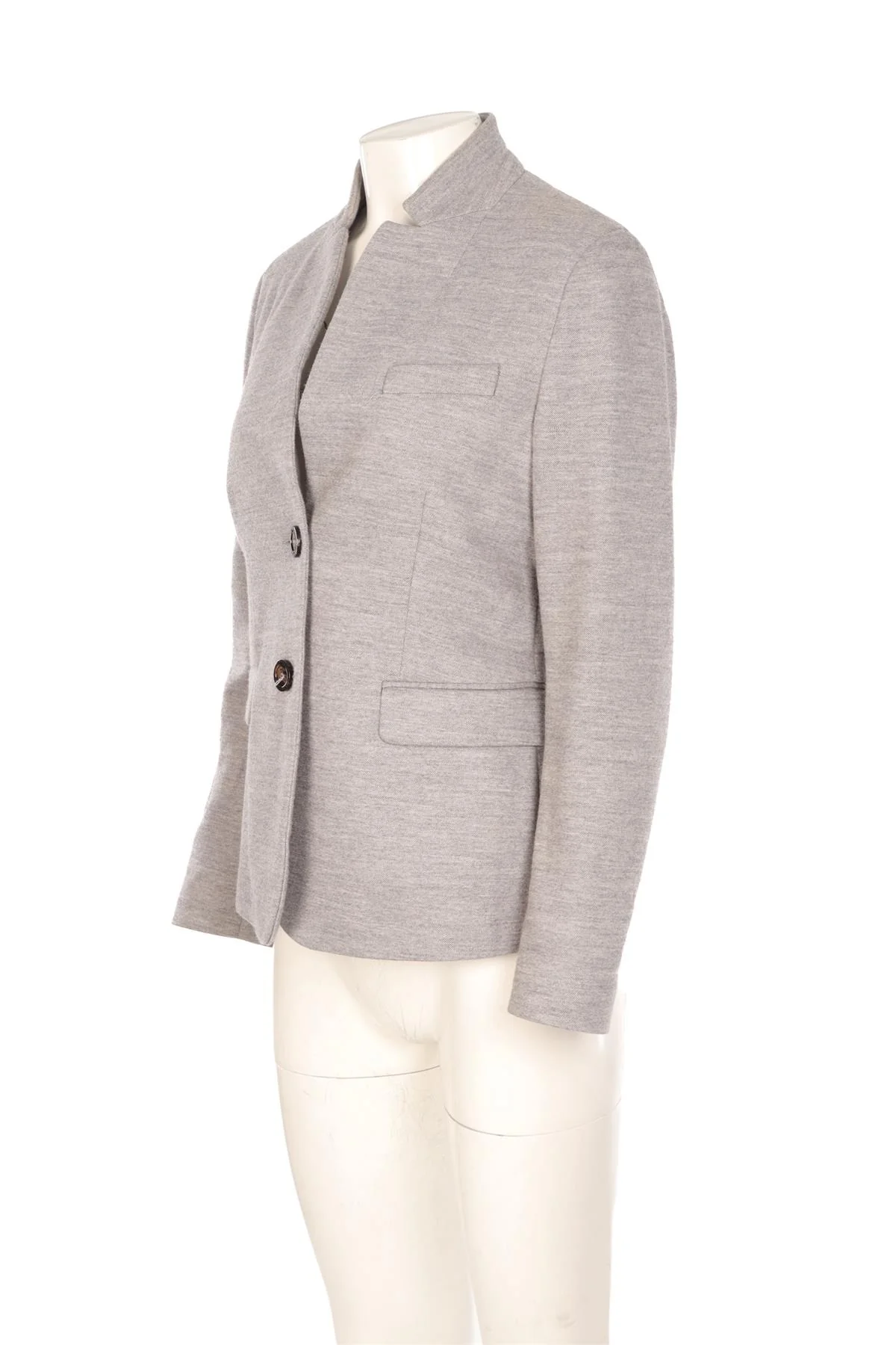 PESERICO GREY COTTON BLAZER IT 46 UK 14 - Image 3