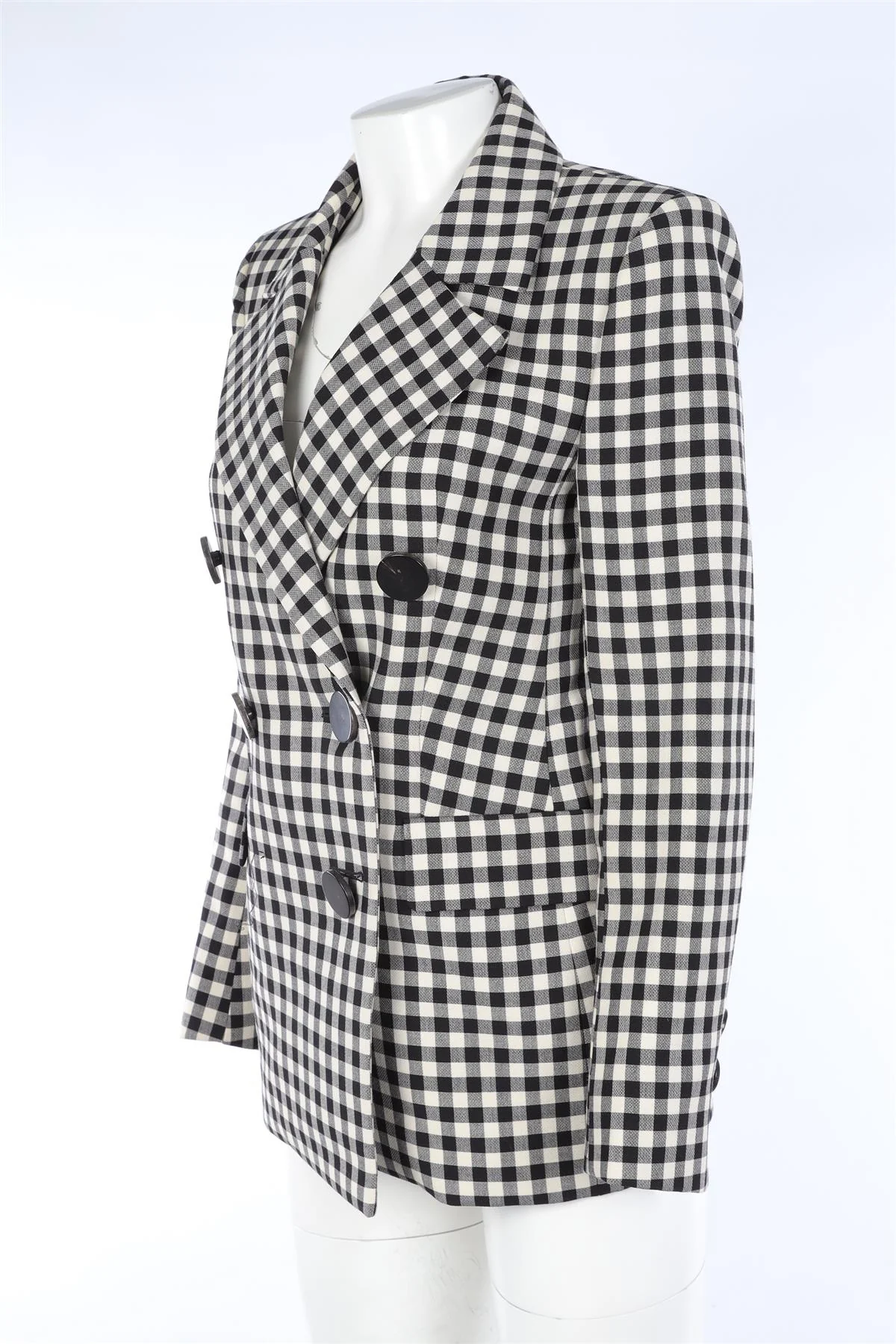 PETAR PETROV BLACK WOOL BLAZER FR 38 UK 10 - Image 3