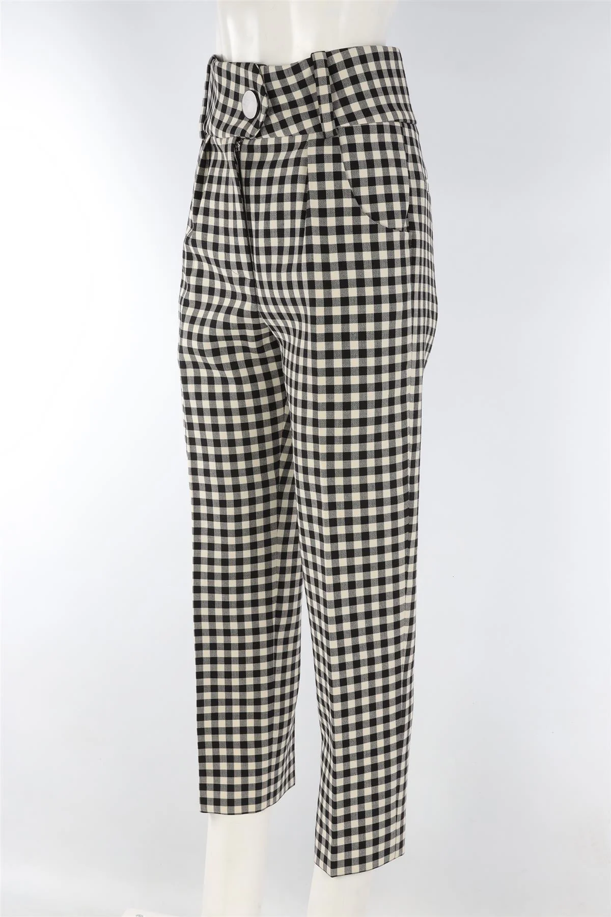PETAR PETROV BLACK WOOL STRAIGHT LEG PANTS FR 36 UK 8 - Image 3