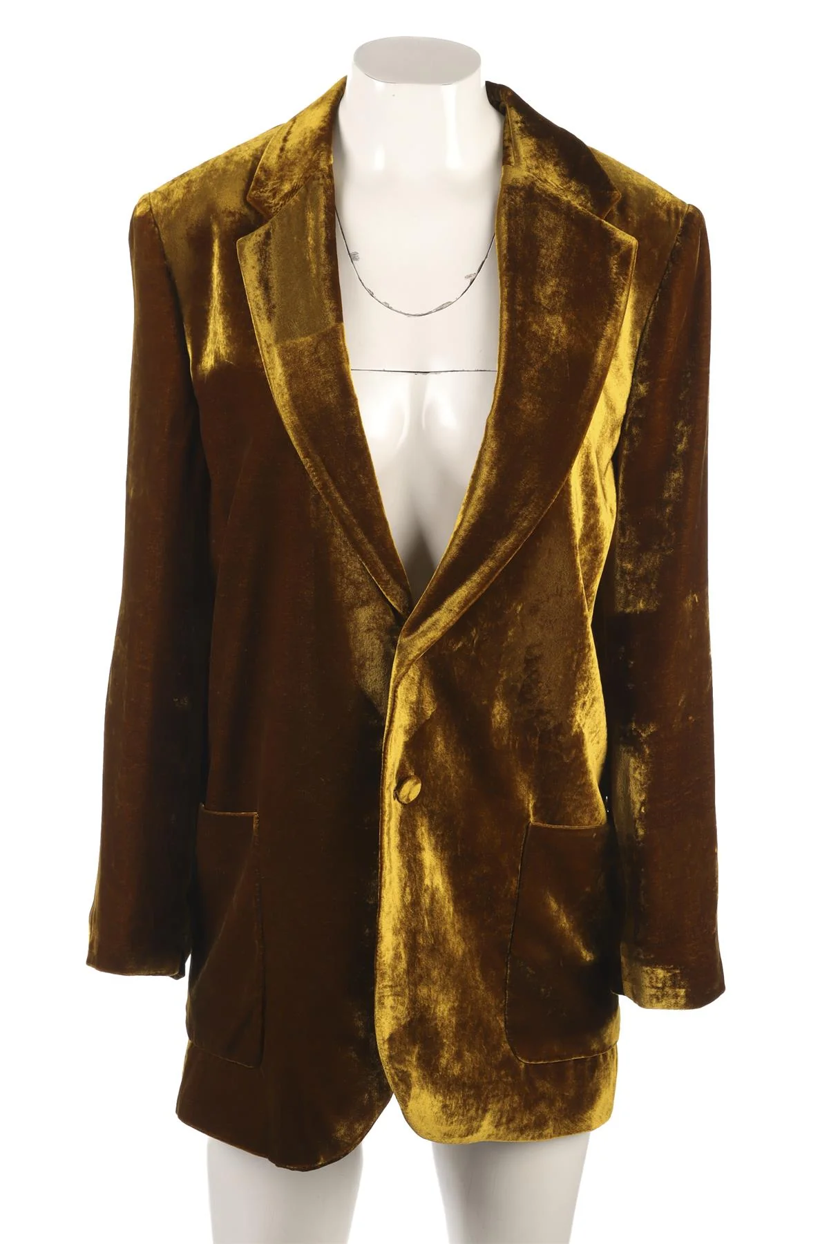 PETAR PETROV GOLD VELVET BLAZER FR 40 UK 12 - Image 2