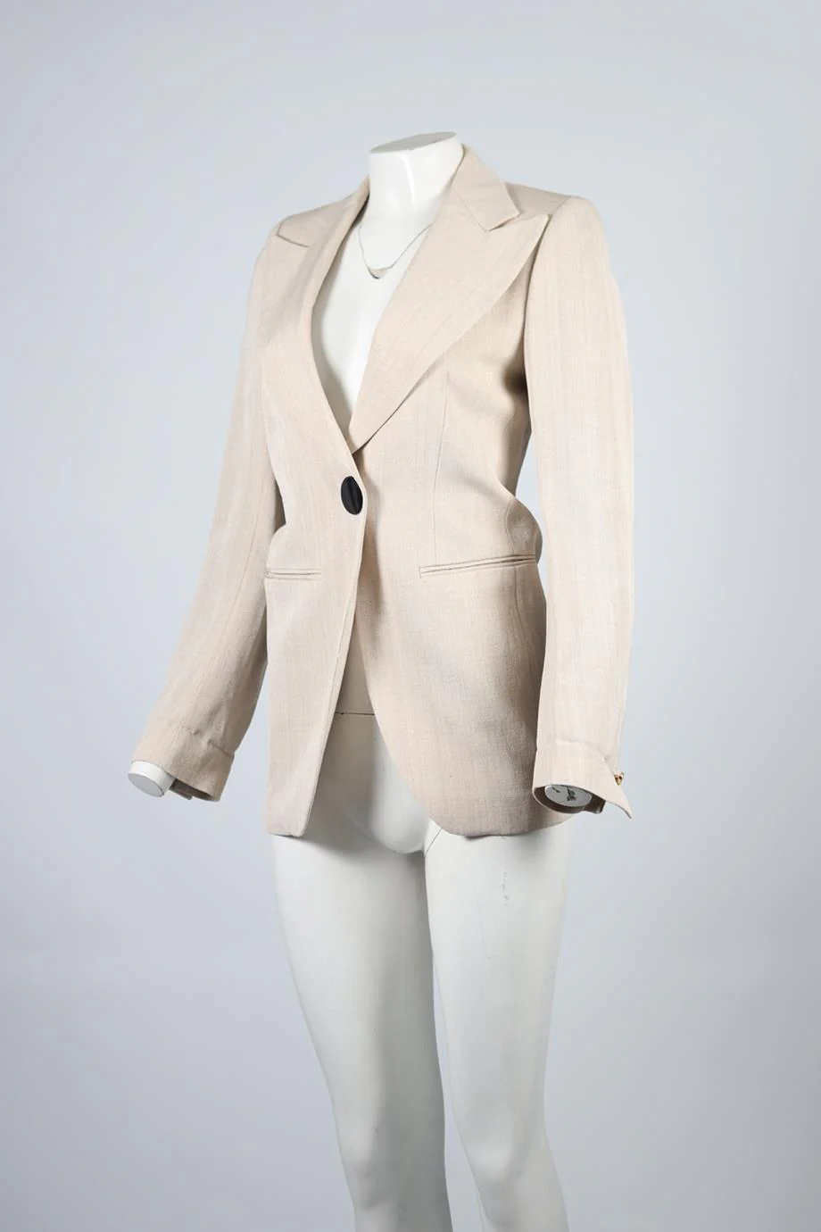 PETAR PETROV LINEN BLEND BLAZER FR 34 UK 6 - Image 3