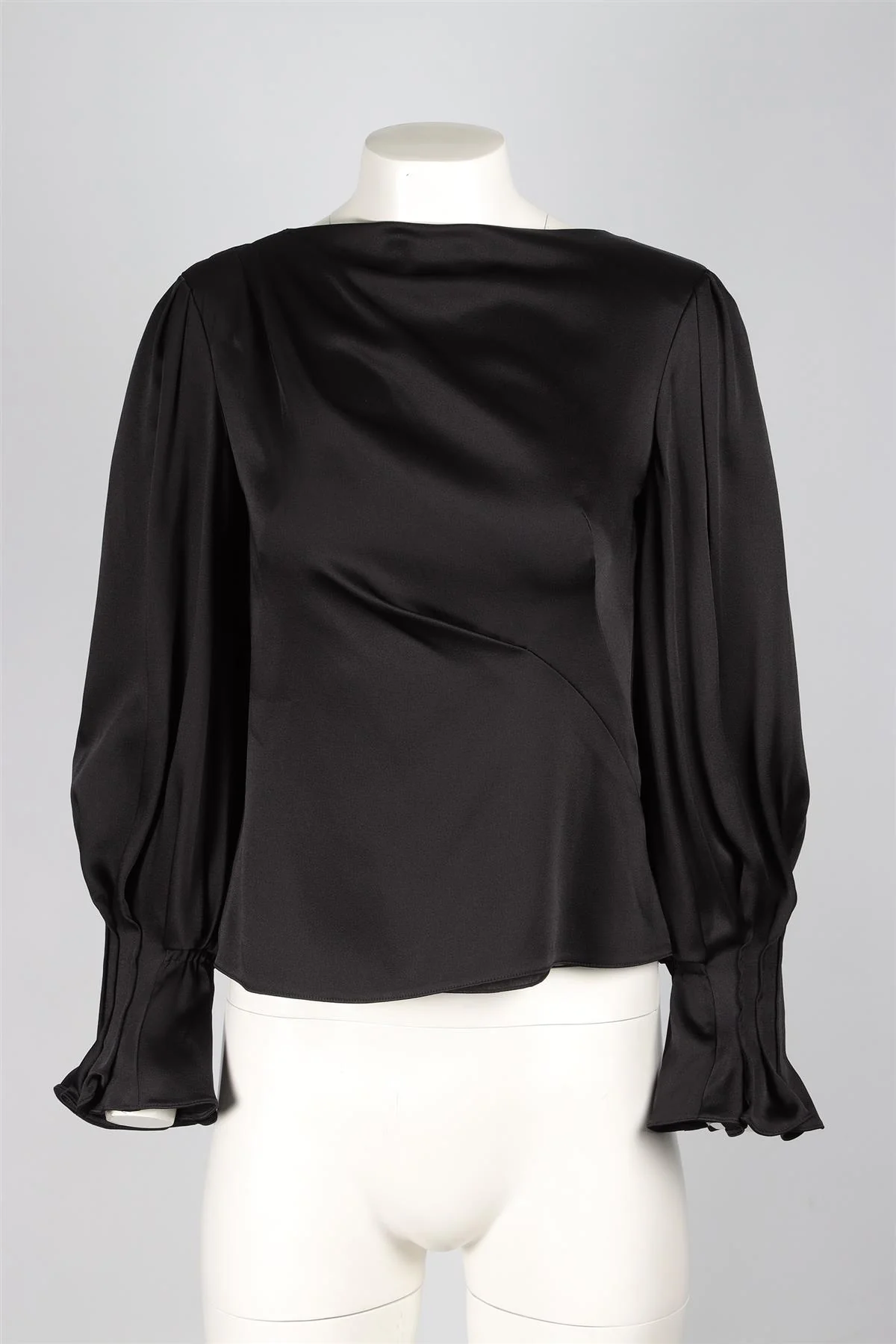 PETER PILOTTO BLACK SATIN TOP UK 8 - Image 2