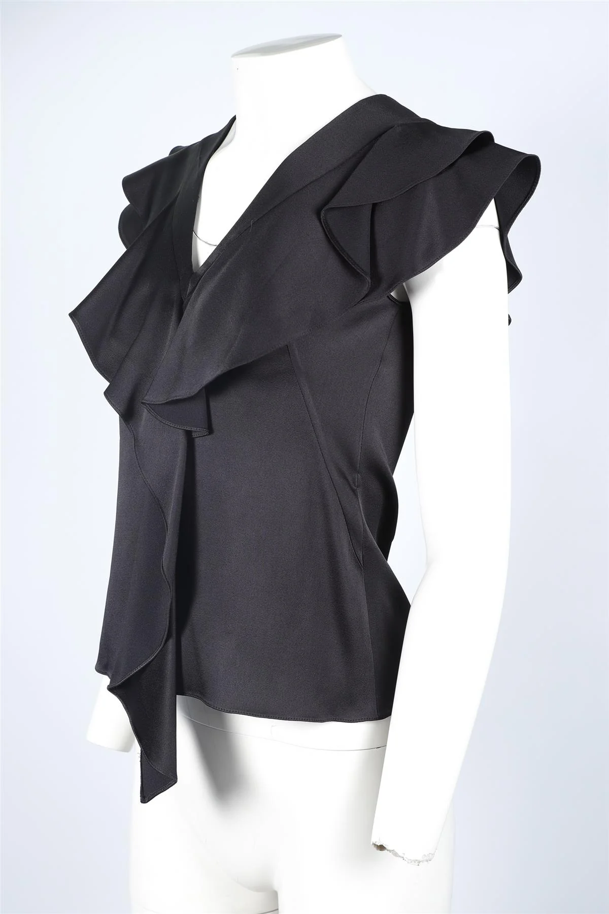 PETER PILOTTO BLACK SILK TOP UK 4 - Image 3