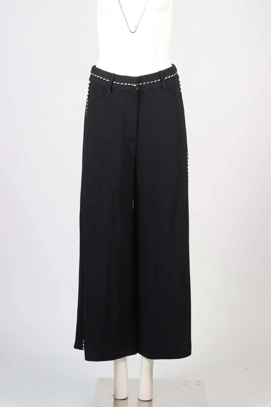 PETER PILOTTO CREPE WIDE LEG PANTS UK 10 - Image 2