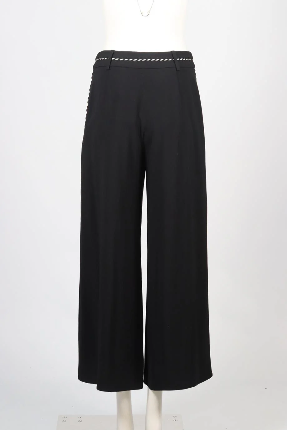 PETER PILOTTO CREPE WIDE LEG PANTS UK 10 - Image 4