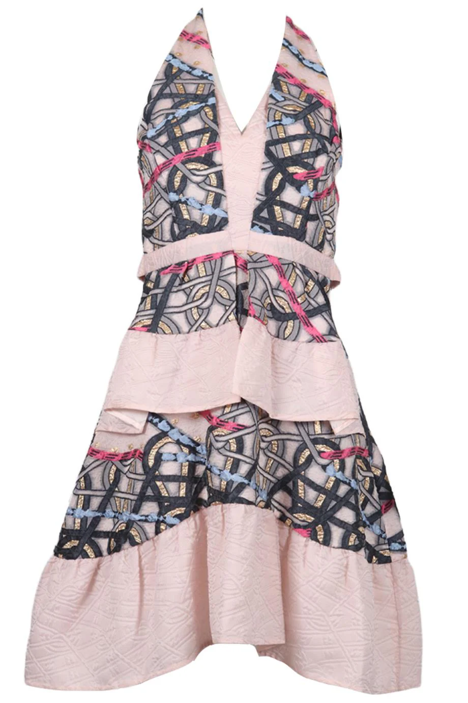 PETER PILOTTO SILK BLEND MINI DRESS UK 6