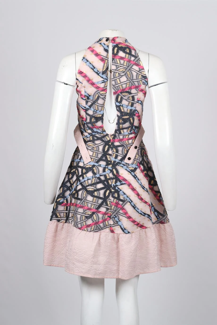 PETER PILOTTO SILK BLEND MINI DRESS UK 6 - Image 4
