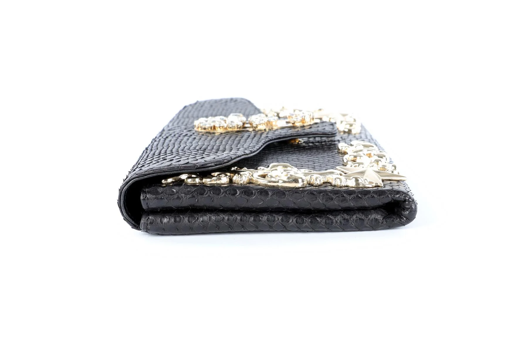 PHILIPP PLEIN BLACK PYTHON CLUTCH - Image 3