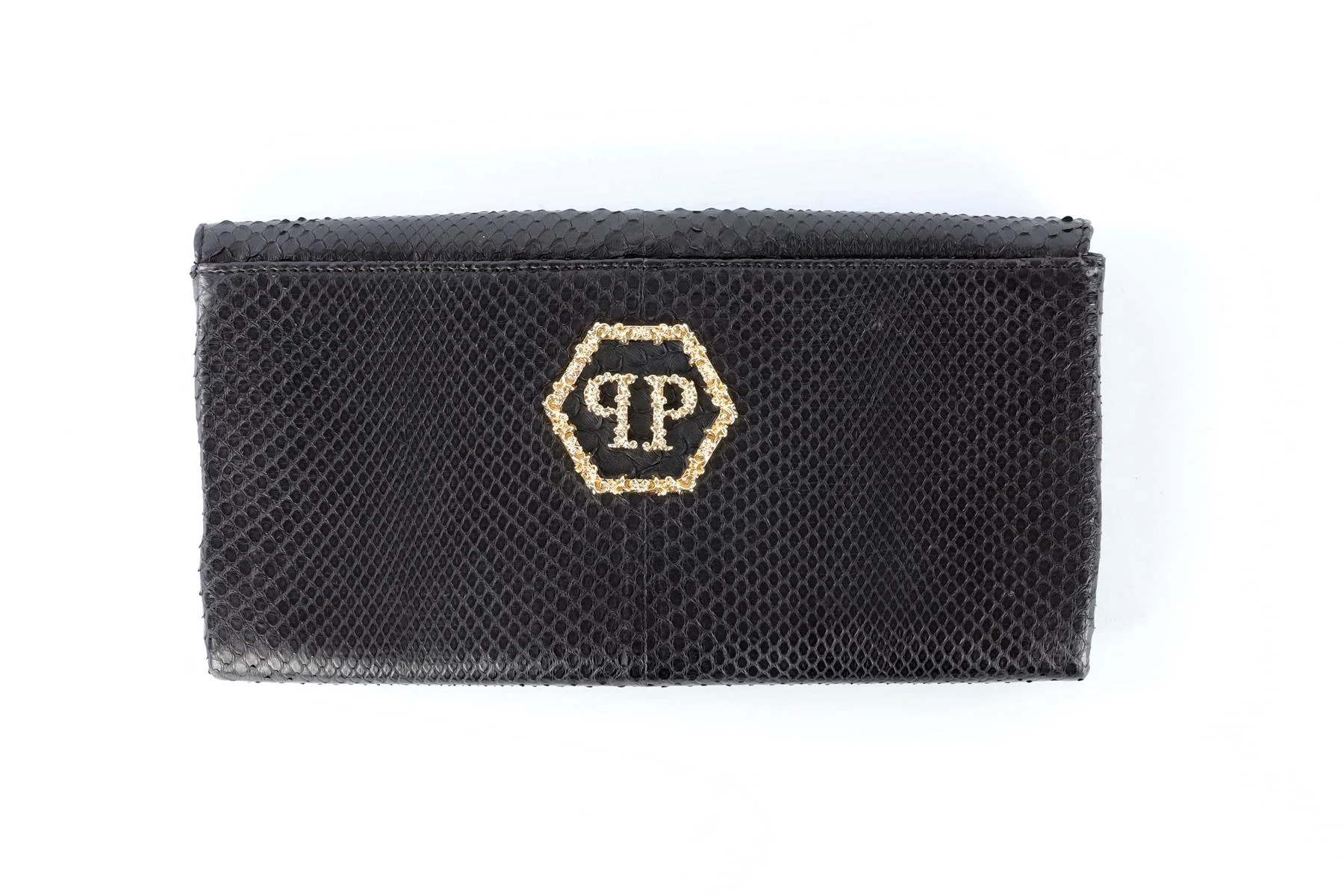 PHILIPP PLEIN BLACK PYTHON CLUTCH - Image 5