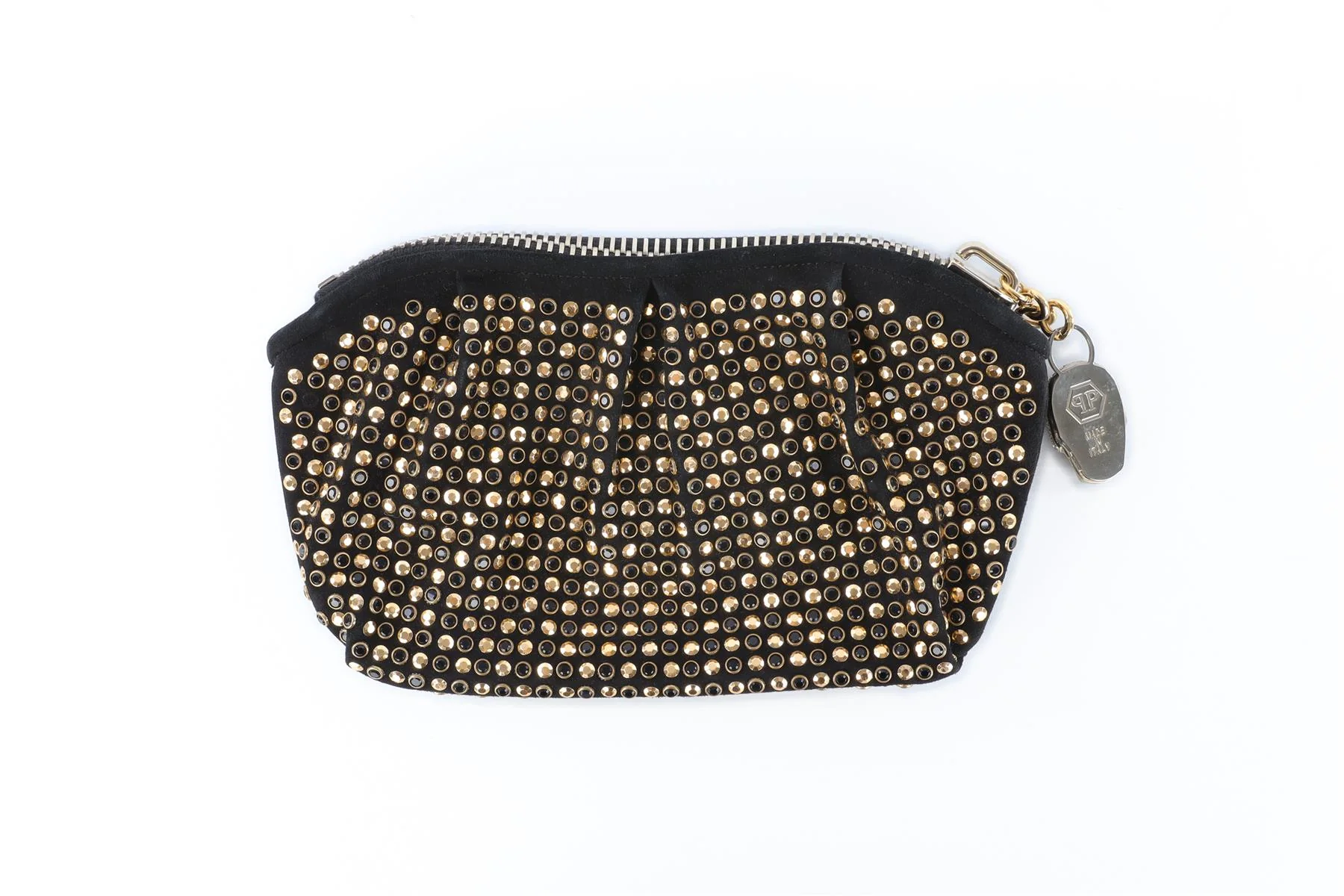 PHILIPP PLEIN BLACK SUEDE CLUTCH - Image 5