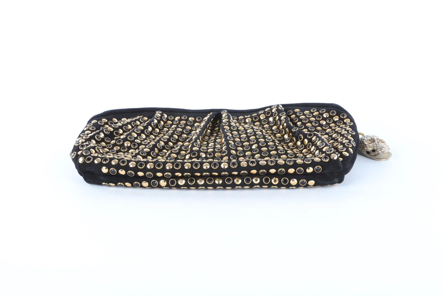 PHILIPP PLEIN BLACK SUEDE CLUTCH - Image 6