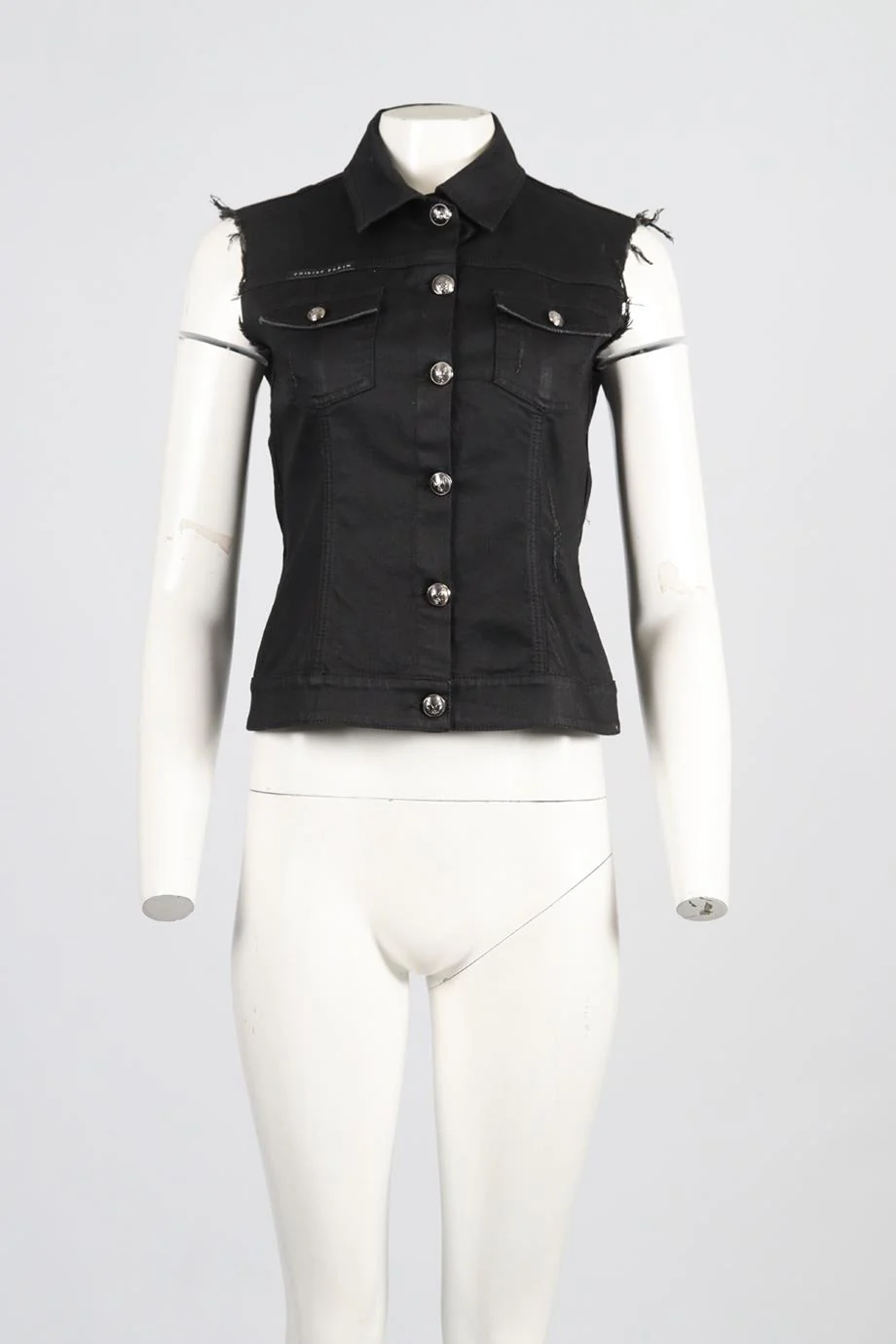 PHILIPP PLEIN DENIM GILET MEDIUM - Image 2