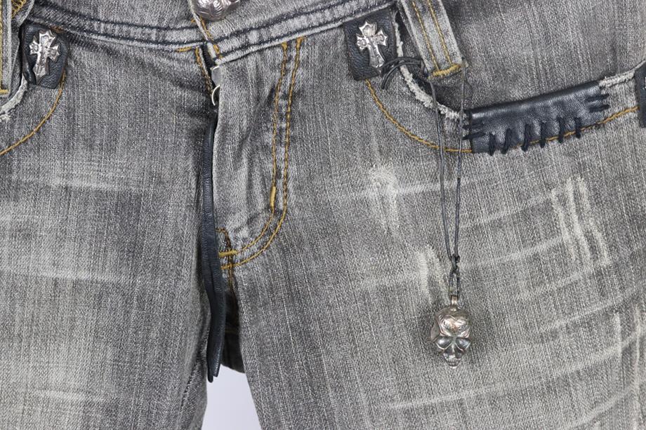 PHILIPP PLEIN EMBELLISHED LOW RISE SKINNY DENIM JEANS XSMALL - Image 4