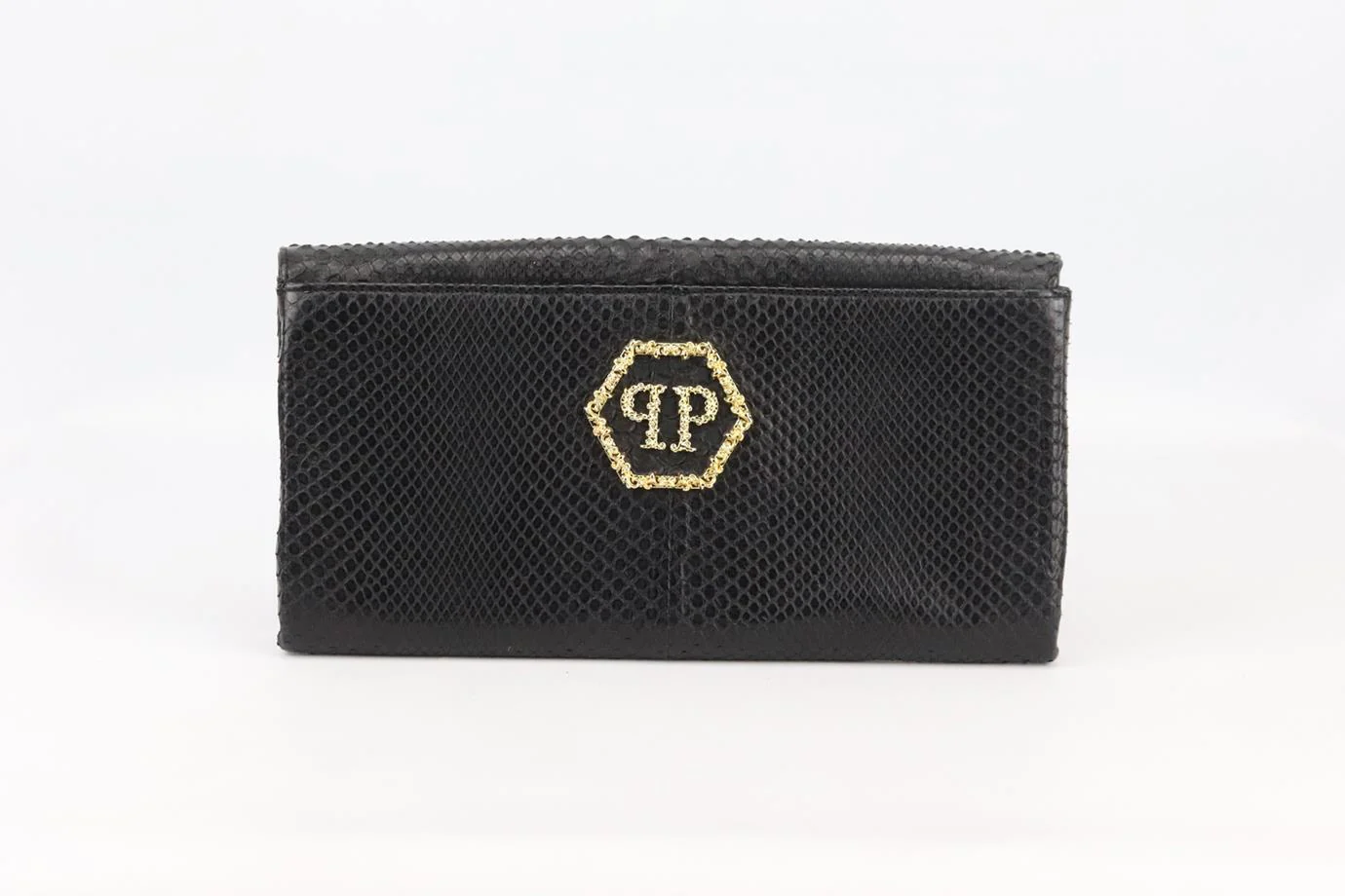 PHILIPP PLEIN EMBELLISHED PYTHON CLUTCH - Image 3