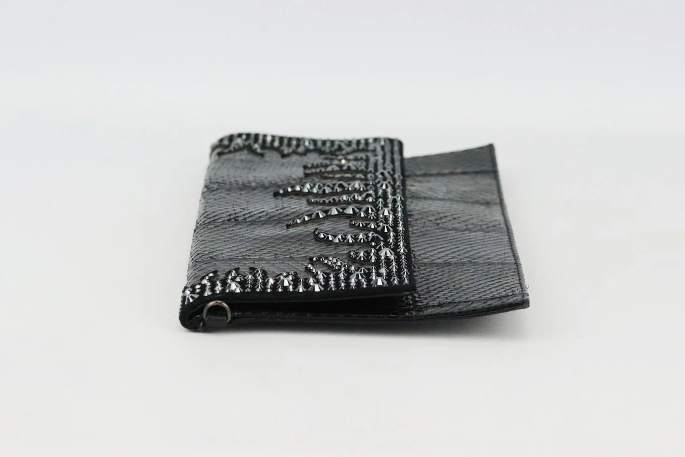PHILIPP PLEIN EMBELLISHED PYTHON EFFECT LEATHER CLUTCH - Image 5