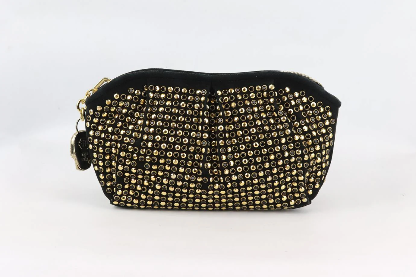 PHILIPP PLEIN EMBELLISHED SUEDE CLUTCH - Image 3