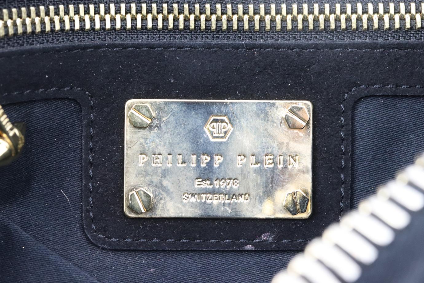 PHILIPP PLEIN EMBELLISHED SUEDE CLUTCH - Image 8