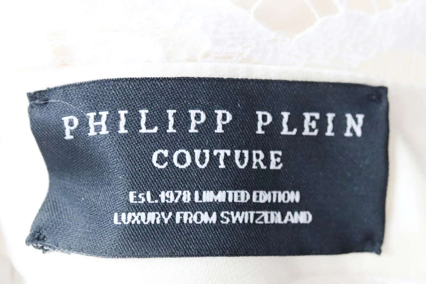 PHILIPP PLEIN TIERED LACE AND CREPE MAXI DRESS XSMALL - Image 7
