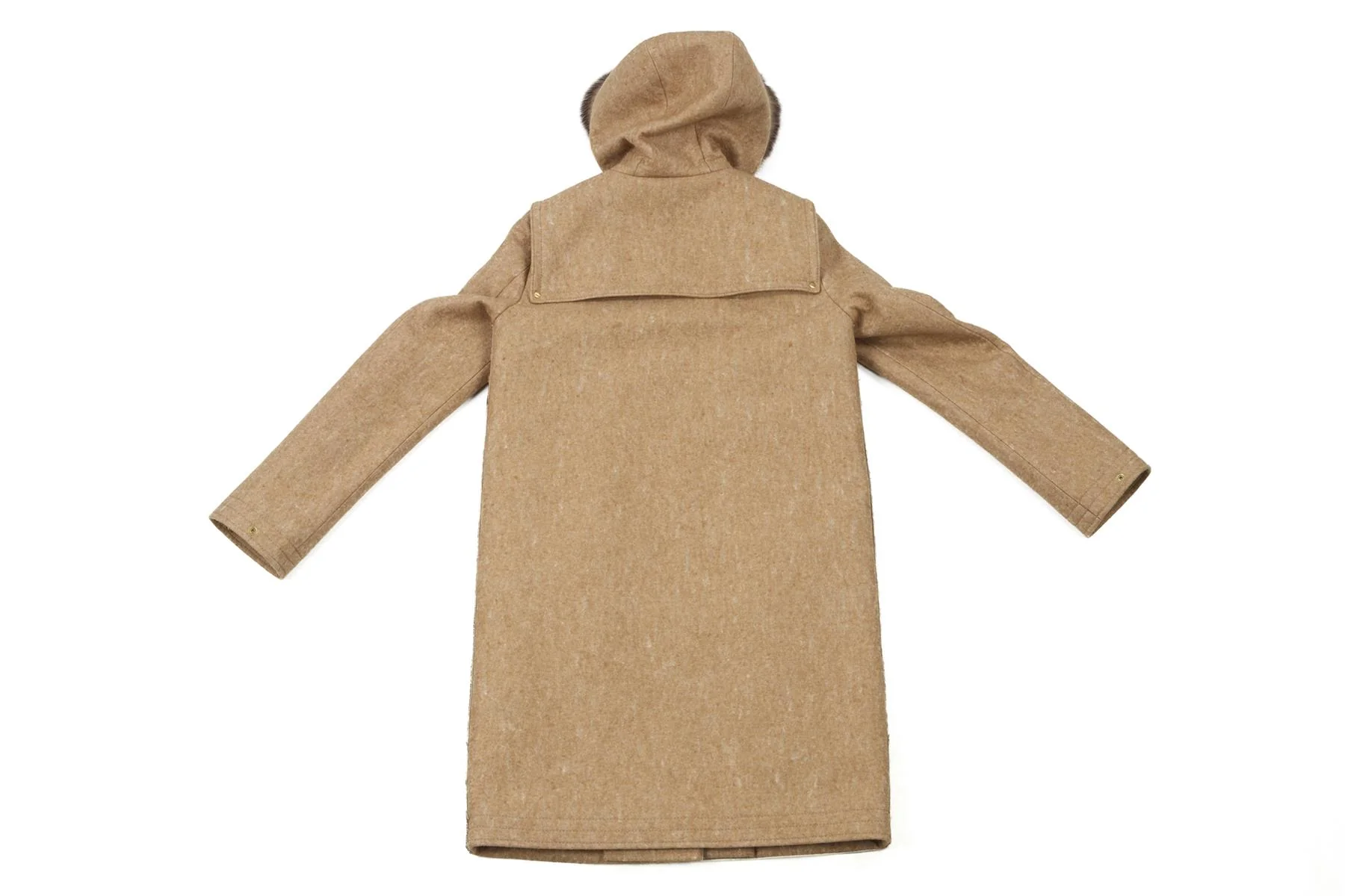 PHILOSOPHY DI ALBERTA FERRETTI BEIGE CALF HAIR COAT IT 42 UK 10 - Image 4