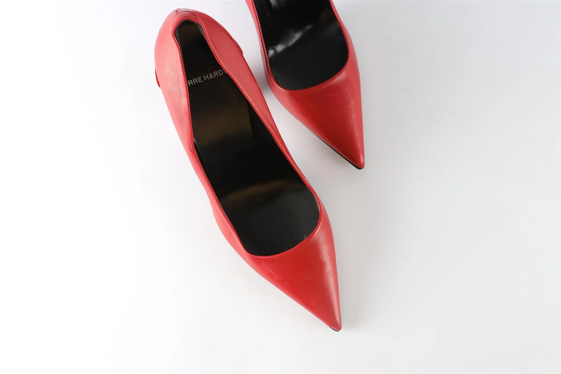 PIERRE HARDY RED LEATHER PUMPS EU 40 UK 7 US 10 - Image 4