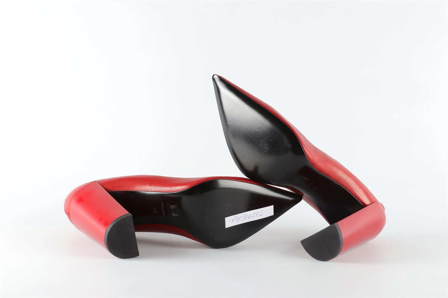 PIERRE HARDY RED LEATHER PUMPS EU 40 UK 7 US 10 - Image 6