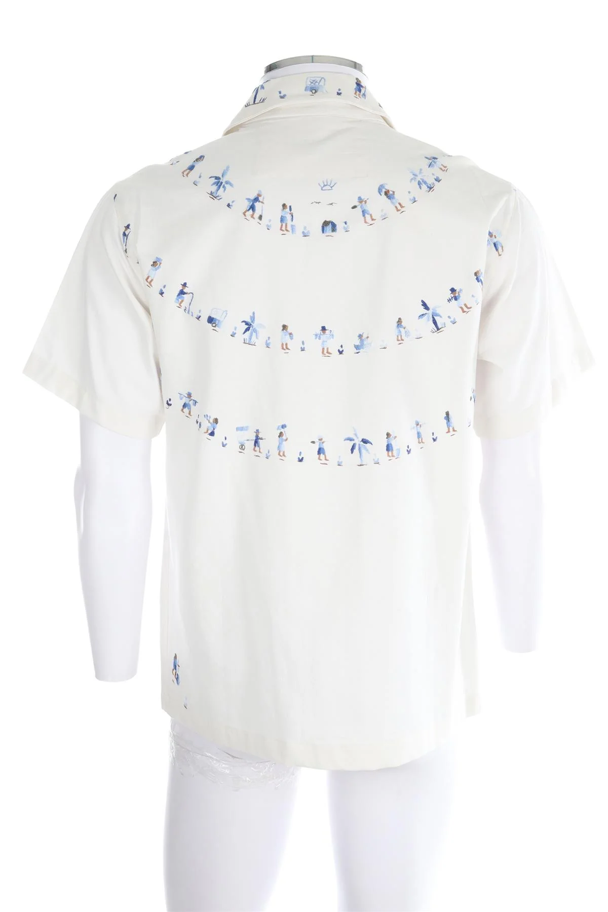 PIKOL WHITE MENS COTTON SHIRT SMALL - Image 4