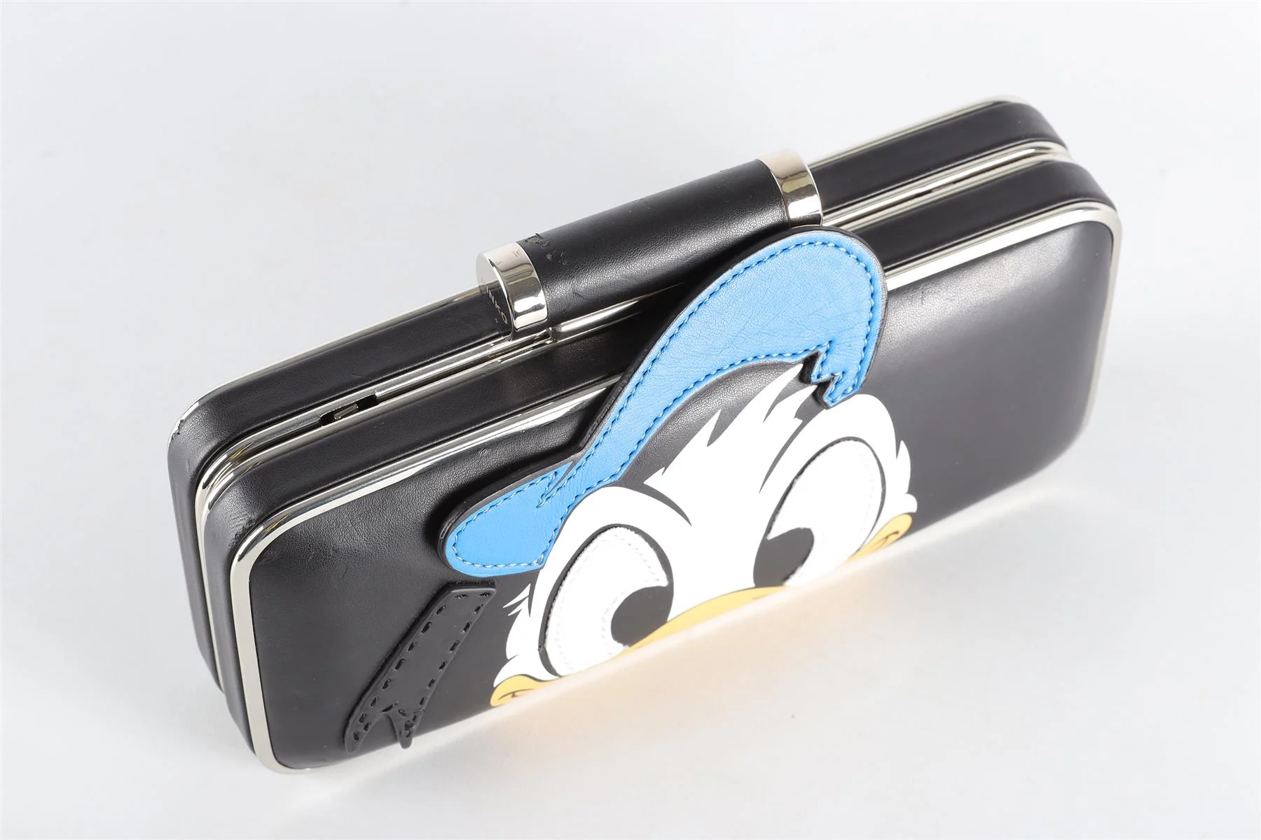 PINKO BLACK LEATHER CLUTCH - Image 8