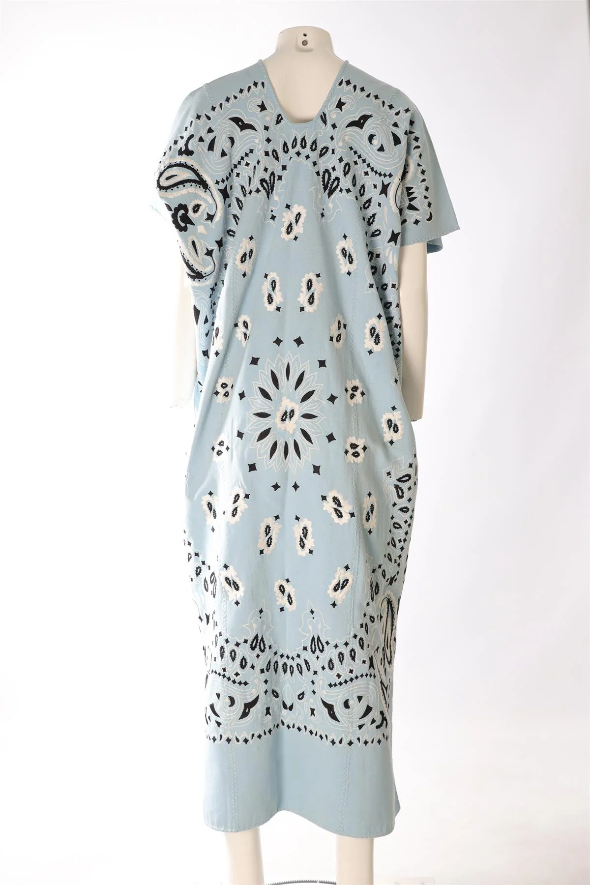 PIPPA HOLT BLUE WOVEN KAFTAN ONE SIZE - Image 4
