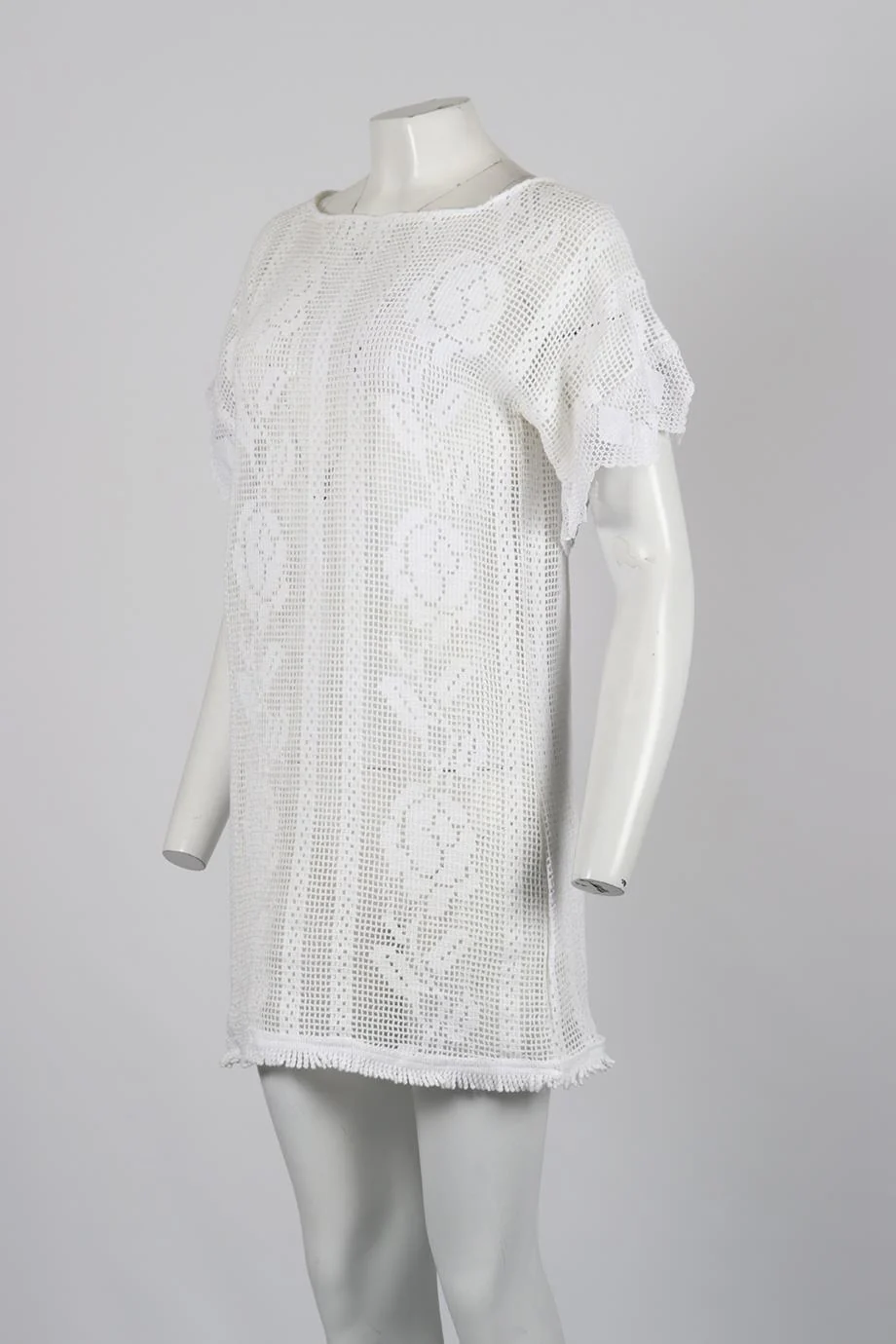 PLACE NATIONALE COTTON MINI DRESS ONE SIZE - Image 3
