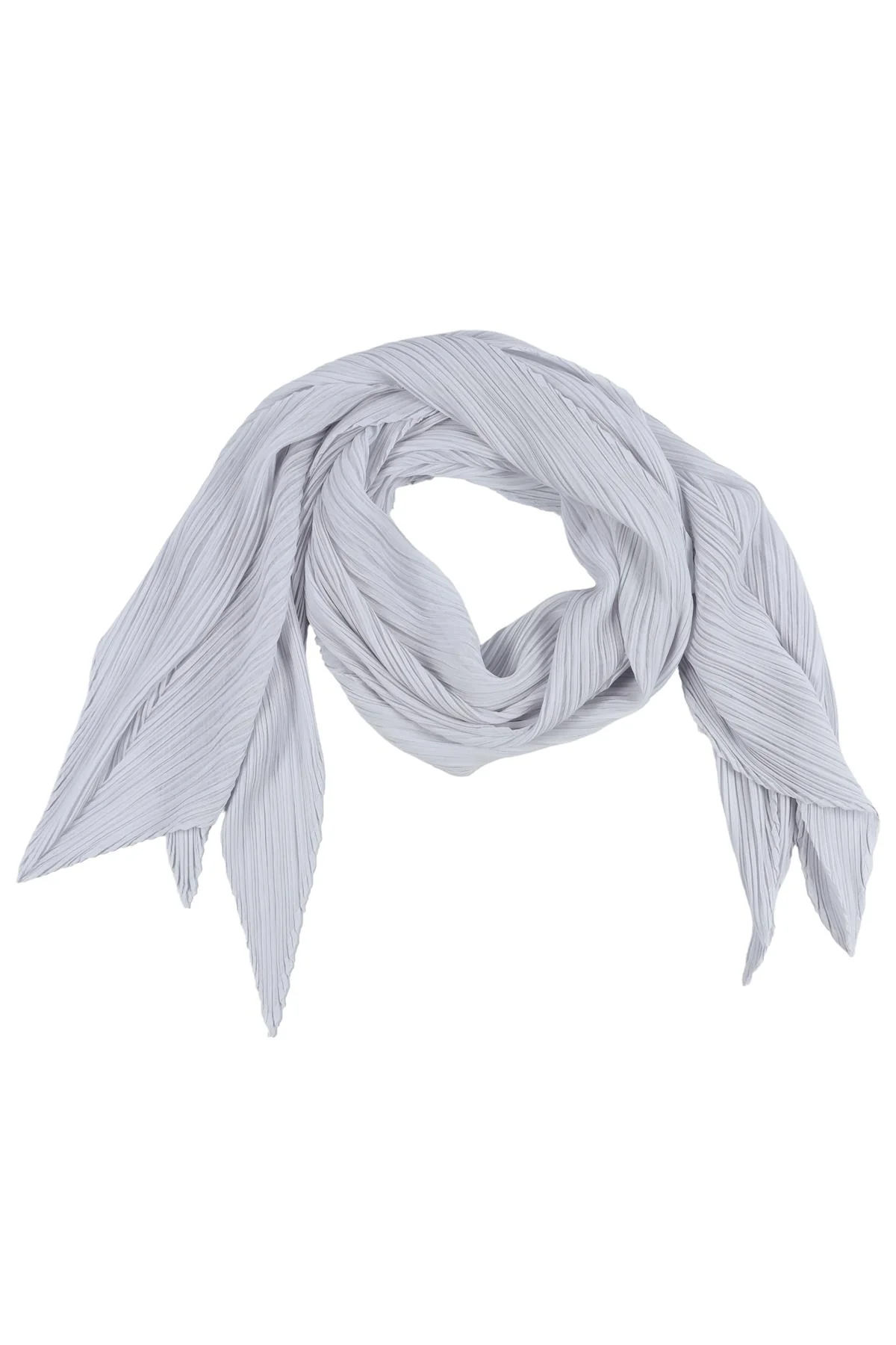 PLEATS PLEASE ISSEY MIYAKE BLUE SCARF ONE SIZE