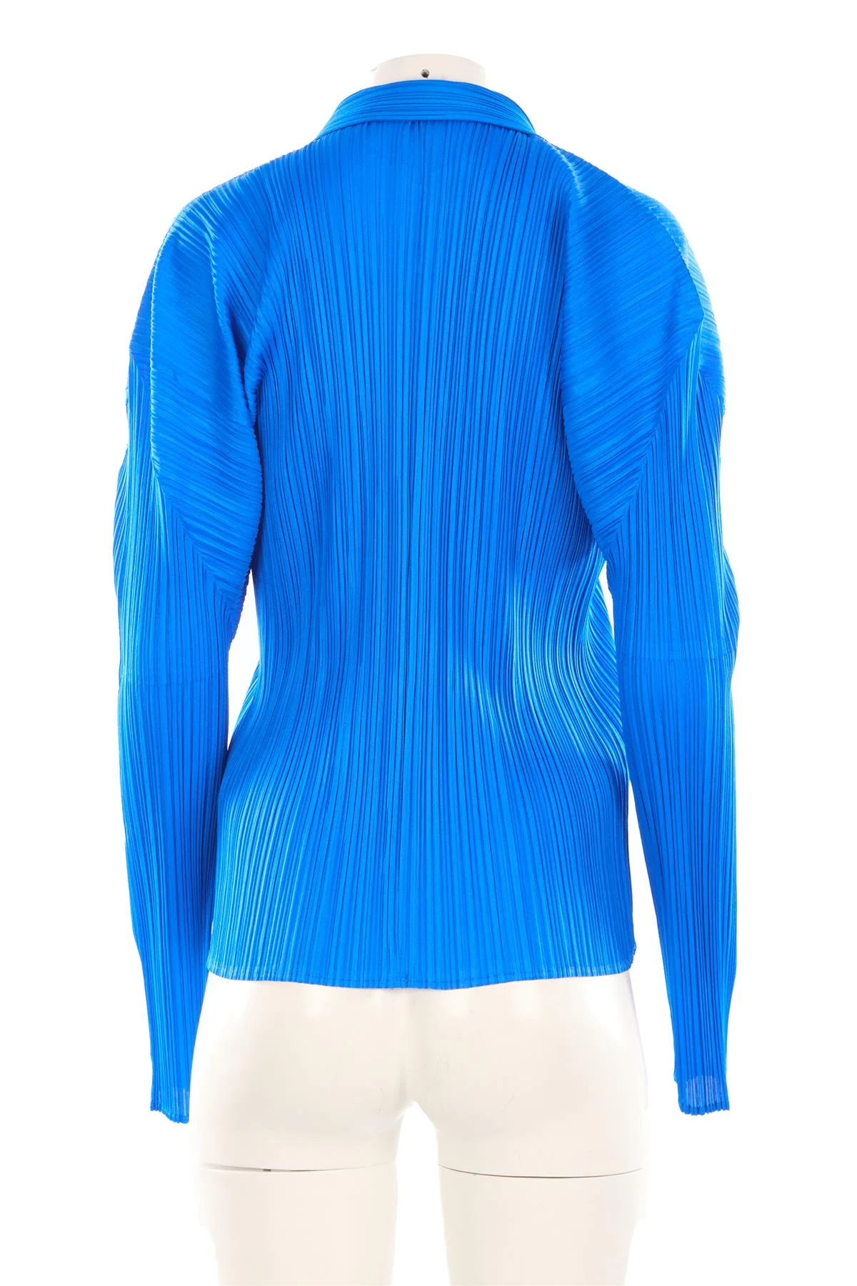 PLEATS PLEASE ISSEY MIYAKE BLUE SHIRT UK 16 - Image 4