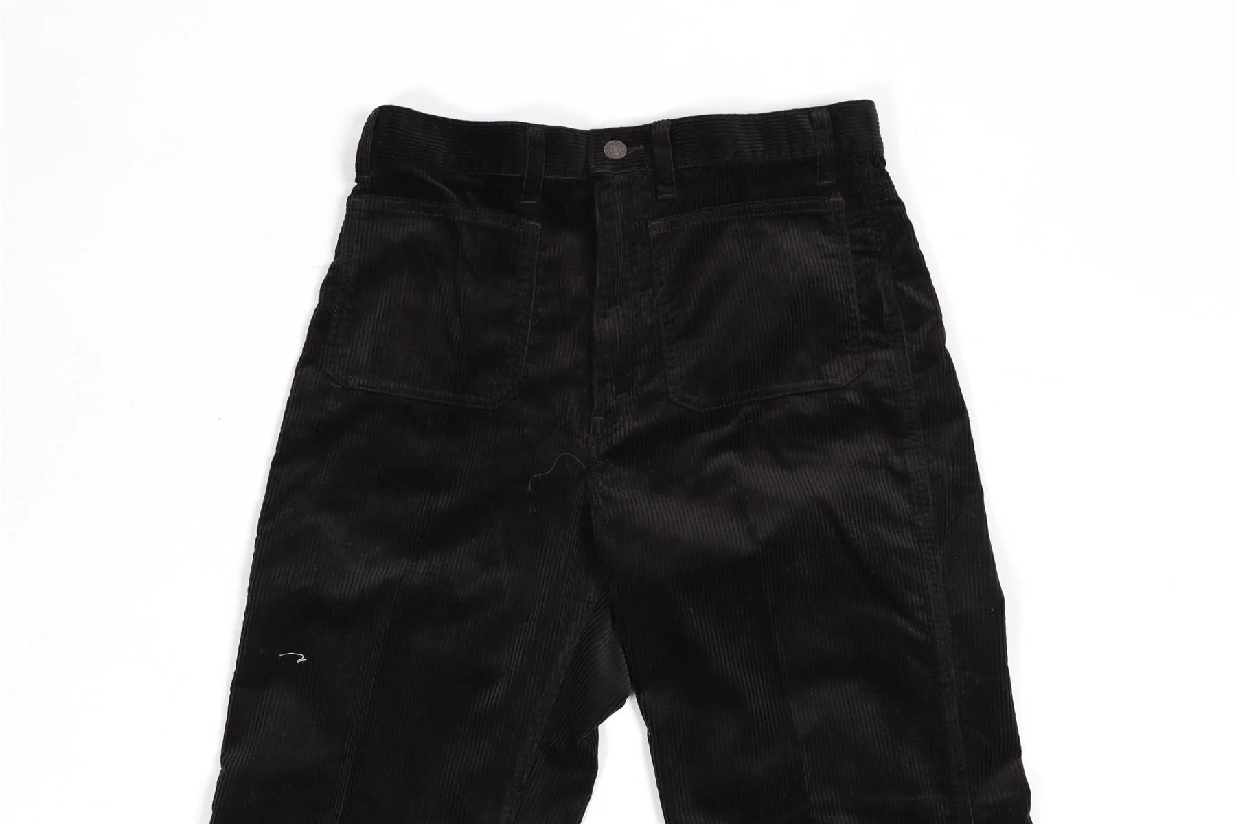POLO RALPH LAUREN BLACK CORDUROY FLARED PANTS US 6 UK 10 - Image 3