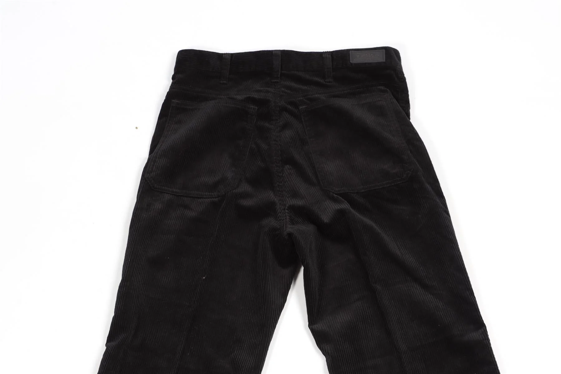POLO RALPH LAUREN BLACK CORDUROY FLARED PANTS US 6 UK 10 - Image 5