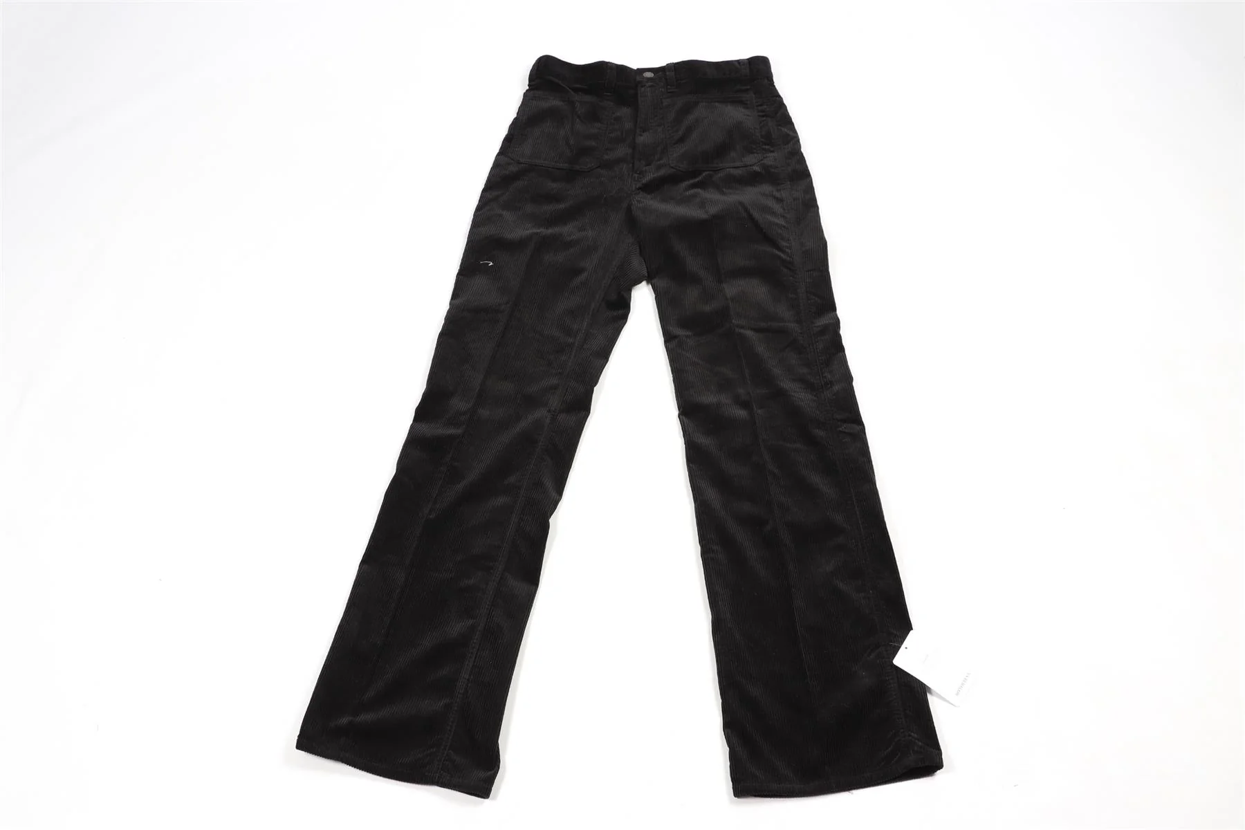 POLO RALPH LAUREN BLACK CORDUROY FLARED PANTS US 6 UK 10 - Image 7