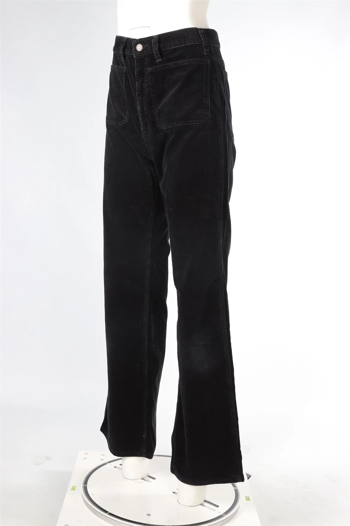 POLO RALPH LAUREN BLACK CORDUROY FLARED PANTS US 6 UK 10 - Image 3