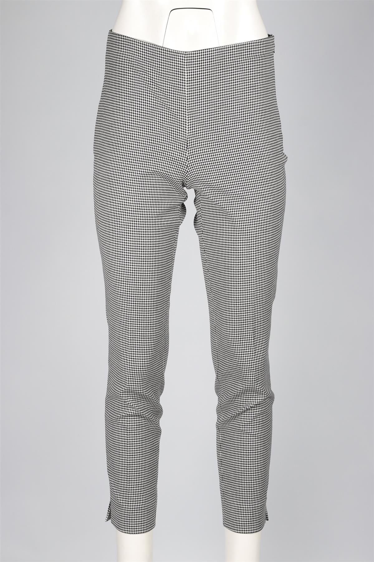 POLO RALPH LAUREN BLACK COTTON STRAIGHT LEG PANTS US 4 UK 8 - Image 2