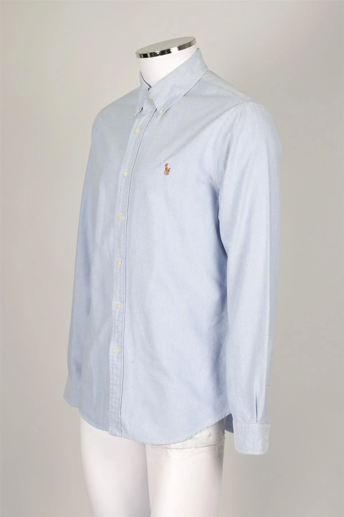 POLO RALPH LAUREN BLUE MEN'S COTTON SHIRT LARGE - Image 3