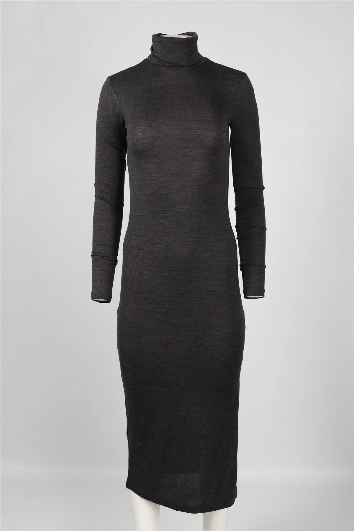 POLO RALPH LAUREN GREY WOOL BLEND MAXI DRESS XSMALL - Image 2