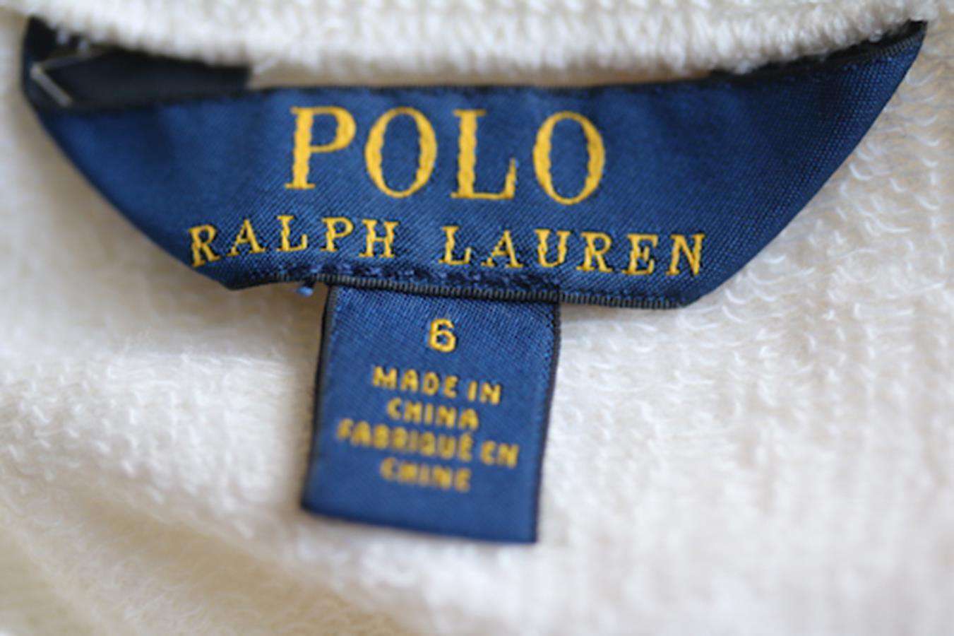 POLO RALPH LAUREN KIDS GIRLS HOLIDAY BEAR COTTON SWEATSHIRT 6 YEARS - Image 5