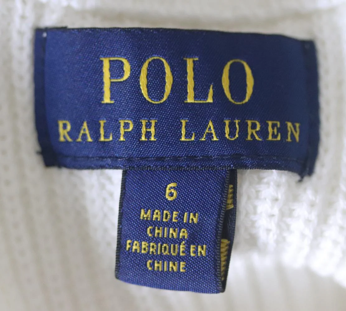 POLO RALPH LAUREN KIDS GIRLS PADDED KNITTED JACKET 6 YEARS - Image 4